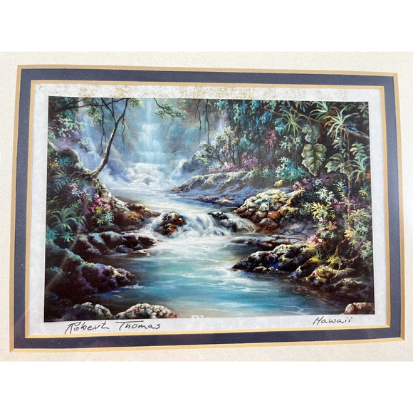 Pair Robert Thomas Kona Hawaii Giclée Prints Wall Art Framed Vintage - Picture 4 of 10